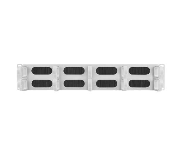 Lanberg Organizer kabli Typ B 19" 2U szczotkowy (szary) - 458035 - zdjęcie 2